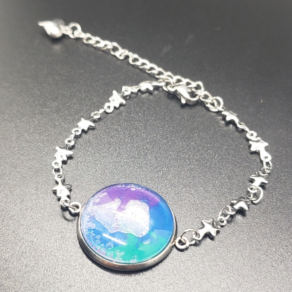 Star Benzel Blue Purple & Green Bracelet